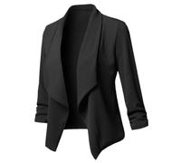 Tdvcpmkk Giacca Blazer Da Donna Cardigan Manica Lunga Giacca Blazer Da Donna Pieghe Asimmetrica Casual Bukiness Blazer