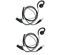 TDYU Auricolare a forma di C con microfono PTT compatibile con Yaesu Vertex EVX-S29 VX-6R 7R 6E 7E 120 127 170 177 Walkie Talkie Radio bidirezionale confezione da 2