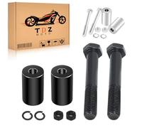 Tdz Prolunga per montanti manubrio da 5 cm per Harley Davidson, manubri da 3,1 cm, distanziali neri per moto, 1 paio