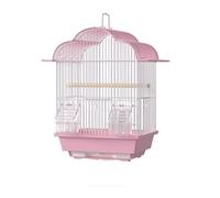 tDZP7yWpc Gabbia per Uccelli Gabbia for pappagalli, Gabbia Speciale for Uccelli, Grande Villa Ecologica(Pink)