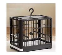 tDZP7yWpc Gabbia per Uccelli Gabbia for Uccelli Pappagallo Casa Grande Gabbia for Allevamento Speciale Portatile da asporto di osservazione(Nero)
