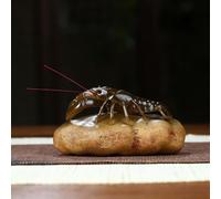 Tè a forma di granchio che cambia colore, attira ricchezza, gioco creativo, decorazione nutriente per cerimonia zen accessori da tavolo (D)