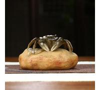 Tè a forma di granchio che cambia colore, attira ricchezza, gioco creativo, decorazione nutriente per cerimonia zen accessori da tavolo (E)