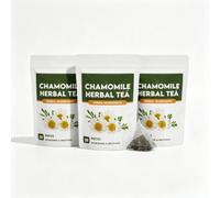 Tè ai fiori di camomilla - Fiori interi puri, senza caffeina, 28 bustine | Fiori di camomilla interi essiccati al sole. Note floreali dolci, simili al miele. Nessun aroma o additivo artificiale