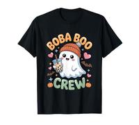 tè al Latte a Bolle Boo Crew Halloween Boba Tea Maglietta