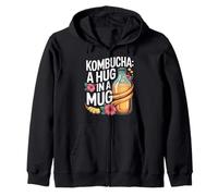 tè allo Zenzero all'ibisco Kombucha A Hug in A Mug Felpa con Cappuccio