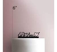 Te Amo ? I Love You 2 - Topper per torta in acrilico, larghezza 12,7 cm, arancione