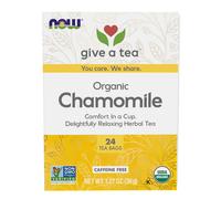 Tè Camomilla Biologico Comodo 24 Sacchetti Di Now Foods