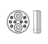TE Connectivity 213900-1 Connettore circolare Presa a pannello Tot poli: 10 Se