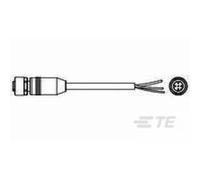 TE Connectivity 2273045-1 Connettore confezionato per sensore o attuatore M12