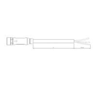 TE Connectivity 2273047-3 Connettore confezionato per sensore o attuatore M12