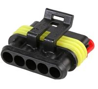 TE Connectivity Alloggiamento Presa 282089-1, 5 Vie, IP67, Nero