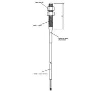 TE Connectivity Sensor PS 801 87713-000 Contatto reed 1 NA 100 V/DC, 250 V/AC 1