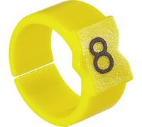 TE Connectivity STD15Y-2 Clip segnafili Legenda (segnacavi) 2 Intervallo diametro esterno 5.80 fino a 8.50 mm 7-1768045