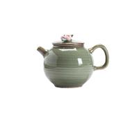 Tè da tè in ceramica kung fu filtro singola pentola pura pura rosa pizzico fiore di fiore di bambù verde semplice set da tè per infusore