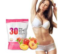 Tè Dimagrante Al Gusto Di Pesca For 30 Giorni - 3 G*30 Bustine, Tè Brucia Grassi E Disintossicante For Dimagrire E Favorire La Digestione(1PCS)