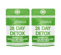 Tè Dimagrante For La Pancia Disintossicante Da 28 Giorni - Formula Naturale A Base Di Erbe, Supporta Il Metabolismo, Aiuta Digestione, Brucia Delicatamente I Grassi For Benessere Della(2PCS)