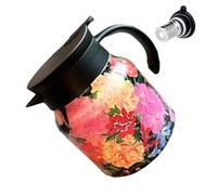 Tè Fota con filtro: tè floreale in acciaio inossidabile decorativo con corpo isolato | Dispenser di bevande calde da 800 ml, per la preparazione termica per versare bevande infuse a base di h