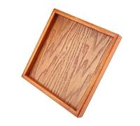 Tè in Legno T 12,5 * 12,5 Cm Piatto da Tè in Legno per caffè Sushi Snack Che Serve T per C Restaur Tè Rustico Che Serve T Piatto da Portata in Legno (20 * 20CM)