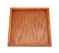 Tè in Legno T 12,5 * 12,5 Cm Piatto da Tè in Legno per caffè Sushi Snack Che Serve T per C Restaur Tè Rustico Che Serve T Piatto da Portata in Legno (18 * 18 cm)