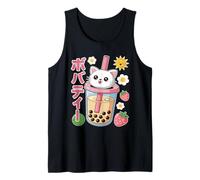 Tè Kawaii Cat Boba Canotta