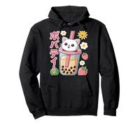 Tè Kawaii Cat Boba Felpa con Cappuccio