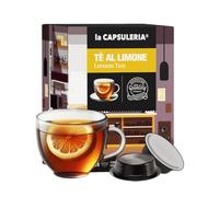TÈ LIMONE (128 Capsule) compatibili con Lavazza A Modo Mio, 8 Box da 16 Capsule, gusto fresco e aromatico, dolce e dissetante, ideale per ogni momento della giornata, senza glutine (La Capsuleria)