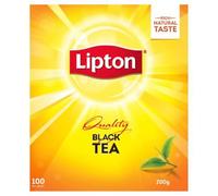 Tè Lipton Nero e Bianco di Qualità, Bustine da 200gm, 100s, 15cm