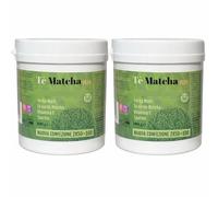 Tè Matcha Plus in Polvere con Yerba Mate, Vitamina C e Taurina, 100g, Confezione da 2