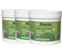 Tè Matcha Plus in Polvere con Yerba Mate, Vitamina C e Taurina, 100g, Confezione da 3
