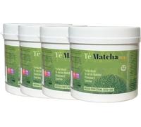 Tè Matcha Plus in Polvere con Yerba Mate, Vitamina C e Taurina, 100g, Confezione da 4