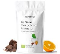 TE NERO CON CIOCCOLATO E ARANCIA BIO 100g (50 Tazze) | Tè Nero Biologico Sfuso con Cacao, Arancia e Fiore di Calendula REPLANTEA