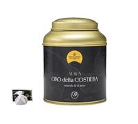 Tè Nero “Oro della Costiera” 100g - 10 Filtri - Miscela Aromatica con Mora Dolce e Limone di Sorrento - Note Agrumate con Olio Essenziale di Limone - Prodotto in Italia