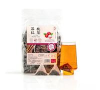 Tè nero profumato al litchi, tè nero dei monti Wuyi - 5 g per bustina - 100 bustine/confezione