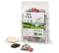 Tè Oolong Al Cocco, Bustine Di Tè A Piramide Triangolare, 5 G*25 Bustine, Sigillate Singolarmente For Un Comodo Trasporto.(2pcs)