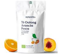 TE OOLONG ALL'ARANCIA E PESCA Bio 100g (50 Tazze) | Tè Oolong Biologico Sfuso molto Aromatico come Bevanda Calda o Fredda REPLANTEA