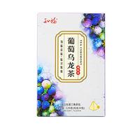 Tè Oolong All'Uva (120G/4.2Oz), Sapore Fruttato e Gusto Delicato, Colore Brillante, Sacchetto Triangolare Individuale, Tè Ai Fiori Tè Alla Frutta per Nutrimento e Protezione del Fegato
