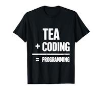 tè più Coding Uguale Programmazione Math Maglietta