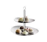 Tè pomeridiano Espositore da dessert a due livelli, un espositore