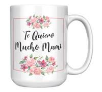 Te Quiero Mucho Mami Mug - regalo per la festa della mamma spagnola per le mamme latine - Tazza da caffè in ceramica bianca da 450 ml