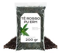 Te rosso Pu Erh 200g | Con Proprietà Antiossidanti, si Distingue per il Sapore Intenso e Terroso e l'Aroma Profondo del Tè Fermentato