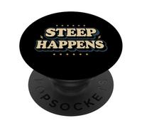 Tè Snob Loose Leaf Matcha Bevitore Tè Estetico Tè alle erbe PopSockets PopGrip Adesivo