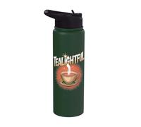 Tè Tealightful Pun Earl Grey Stainless Steel Insulated Water Bottle