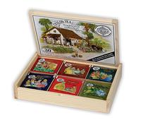 Tè Traditional Collection Ceylon Tea in Confezione Regalo Cofanetto Legno da 30 Filtri - Assortimento di 6 varietà per intenditori e amanti del Tè