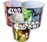 TE-Trend 3 pezzi Star Wars - Cestino per la spazzatura dei bambini, in plastica, multicolore
