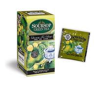 Tè Verde al Soursop Tea Mlesna - Confezione da 180 filtri salvaroma laminati in 6 comodi dispenser da 30 filtri l'uno - Il benefico tè verde di Ceylon di alta montagna con essenze naturali di soursop