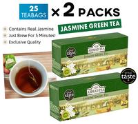 Tè Verde Jasmine Ahmad Tea #1 Esclusiva Qualità Classica 25 BUSTINE DI TÈ x 2...