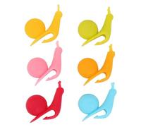 Tea Bag Holder - Tea Bag Clip Holder | Silicone Tea Bag Clip | 6pcs Food Grade Snail-shaped Tea Bag Holders, Cute Tea Bag Holder, Waterproof Silicone Drink Marker, Tea Accessories