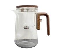 Tea Brewing Pot - Glass Tea Maker, Herbel Teas Infuser, Clear Carafe, Fine Mesh Filter Basket | Premium Borosilicate Serving Kettle for Loose Leaves bloming Green Black Herbel Drinks Heatproof