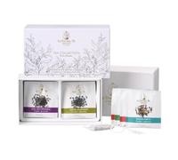 Tea Collection Colonial- La via del Tè Firenze, Selezione di 12 Tè in bustina - Miscele Profumate - confezione regalo bianca con particolori dorati ed argentati